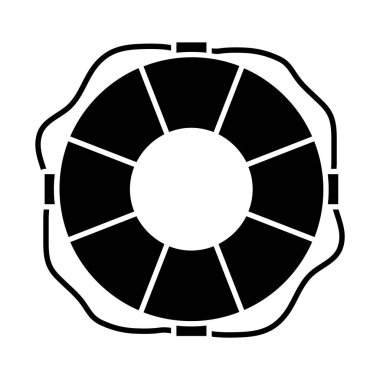 yaşam şamandırası simgesi resmi, siluet biçimi