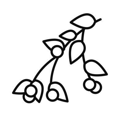 Kutsal böğürtlen ikonu, çizgi tarzı