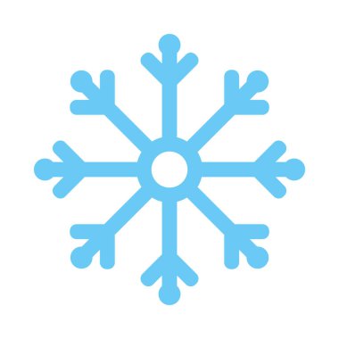 Kar Tanesi simgesi resmi, düz biçim