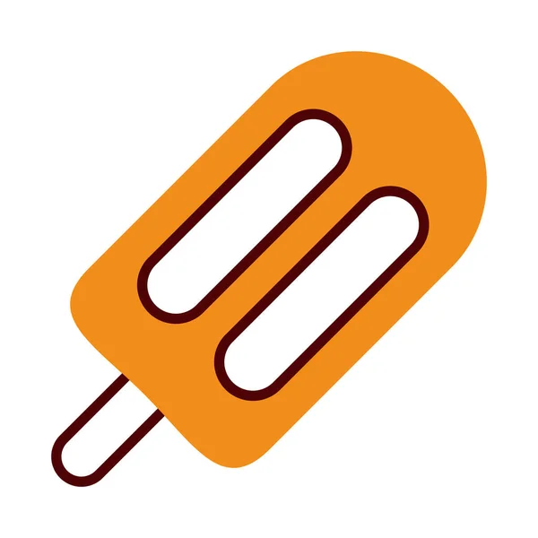 Ikona lízátka, půlka čáry ve stylu půlky barvy — Stockový vektor