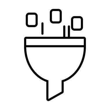 analiz veri filtresi simgesi, satır biçimi