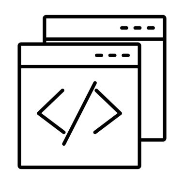 Web tarayıcı kodlama simgesi, satır biçimi