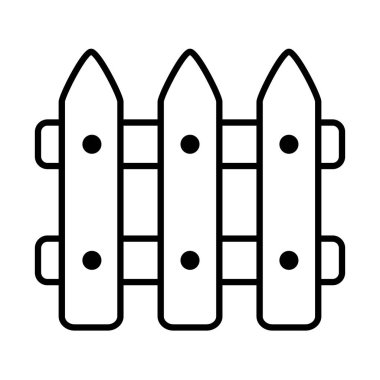 ahşap çit simgesi, satır biçimi