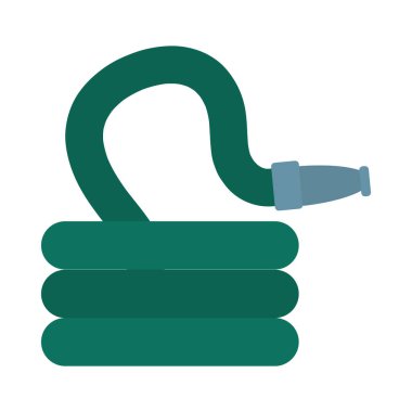 bahçe hortumu simgesi, düz stil