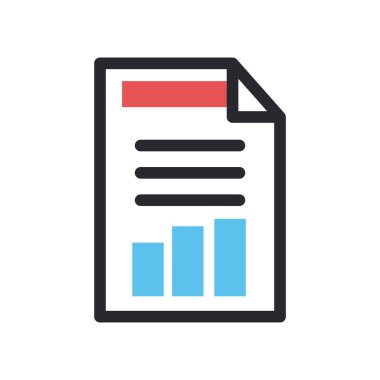 belge satırı ve biçim ikon vektör tasarımı