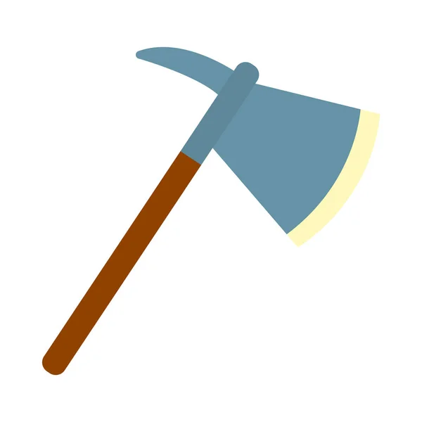 Ax tool icon, flacher Stil — Stockvektor