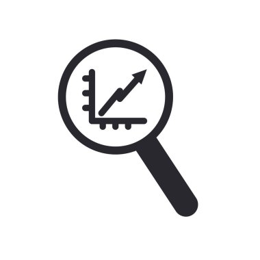 lupe çizgisi biçim vektör tasarımında ok grafiğini arttır