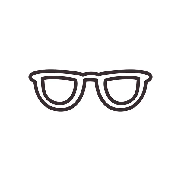 Gafas de verano línea estilo icono vector diseño — Archivo Imágenes Vectoriales