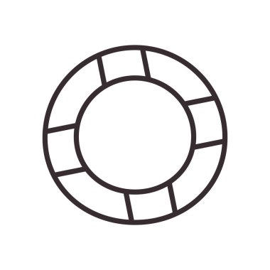 Güvenli yüzme çizgisi biçim vektör tasarımı