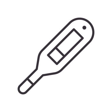 Covid 19 virüs test çizgisi biçim vektör tasarımı