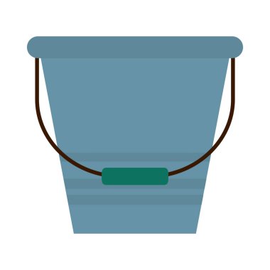 bahçe kovası simgesi, düz stil