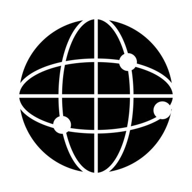 genel ağ simgesi, siluet biçimi