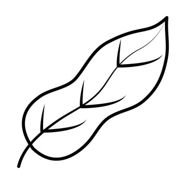 Yaprak simgesi resmi, satır biçimi