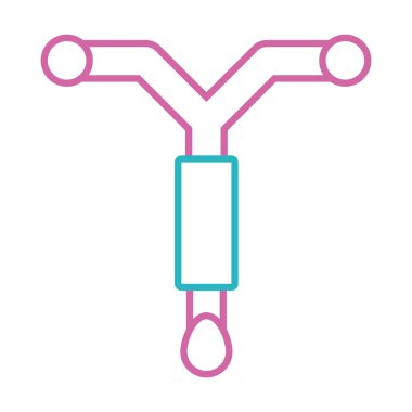 IUD, uterus içi aygıt simgesi, satır biçimi