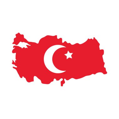 hindi ülke haritası simgesi, düz stil