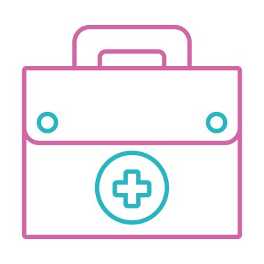 İlk yardım kutusu simgesi, satır biçimi