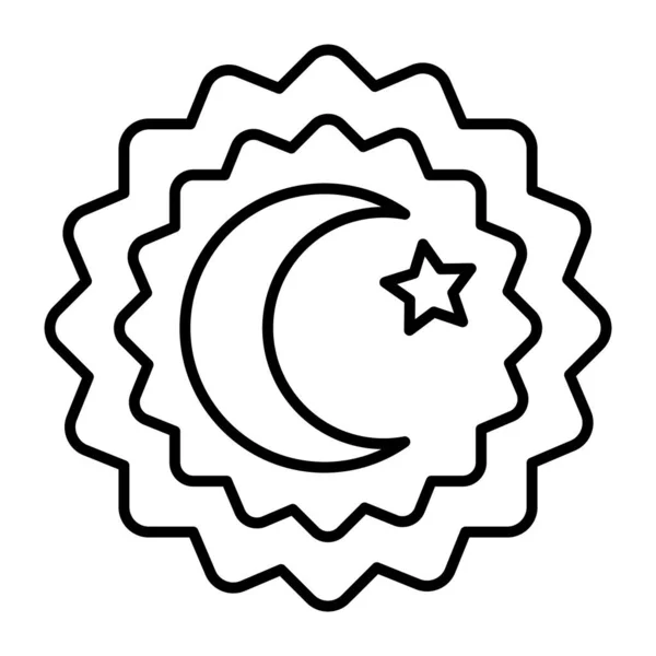 Sceau avec design de drapeau de dinde, style ligne — Image vectorielle