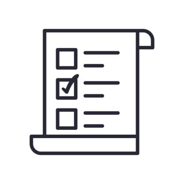 oy kağıdı satır biçimi vektör tasarımı