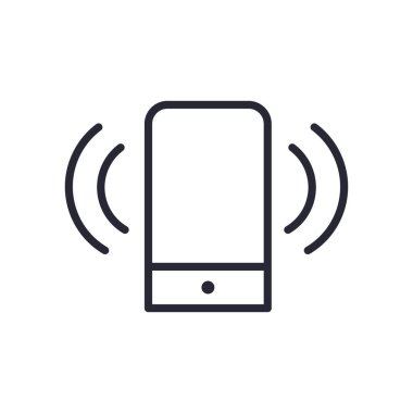 akıllı telefon hattı biçim ikon vektör tasarımı