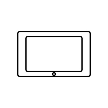 tablet aygıtı simgesi, satır biçimi