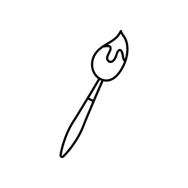 boya fırçası simgesi, satır biçimi