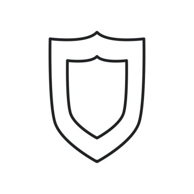 Kalkan çizgisi biçim vektör tasarımı