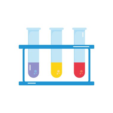test tüpleri ayakta, renkli tasarım