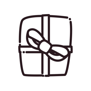 Papyon çizgisi biçim vektör tasarımlı mutlu noel hediyeleri