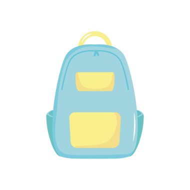 okul sırt çantası simgesi, düz stil