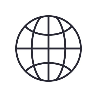 Küresel küre çizgisi biçim vektör tasarımı