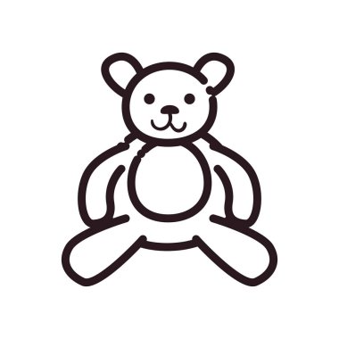 Mutlu Noeller ayıcık çizgisi biçim vektör tasarımı