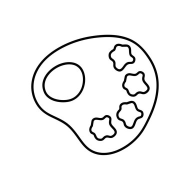 boya paleti simgesi, satır biçimi