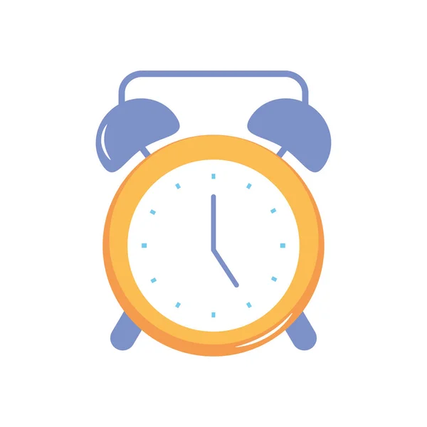 Ícone do relógio de alarme, estilo plano — Vetor de Stock