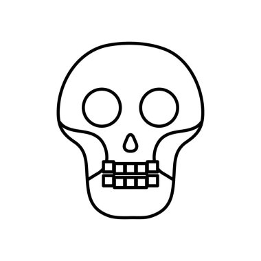 çizgi kafatası simgesi, çizgi biçimi