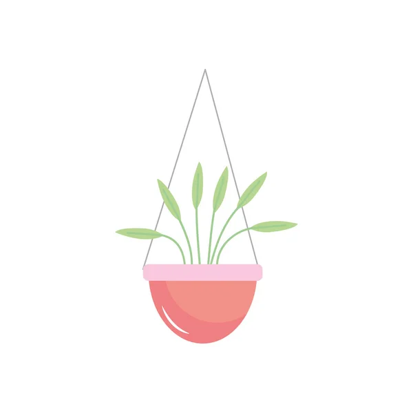 Planta colgante icono, estilo plano — Vector de stock