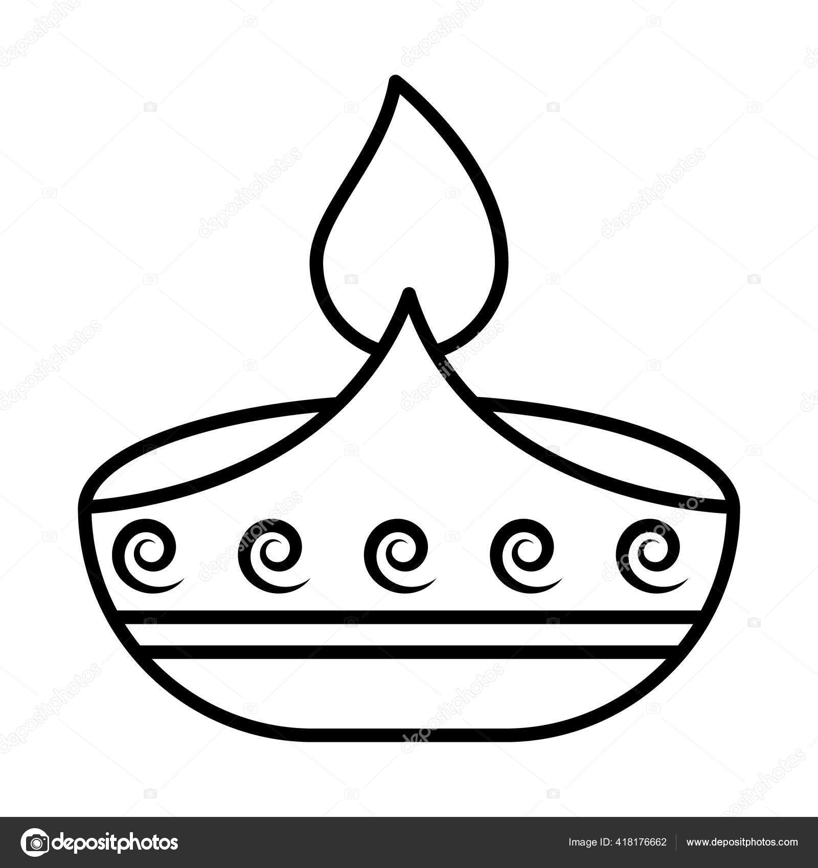 Gambar Kartun Raya Depavali Hitam Putih | rayalaga