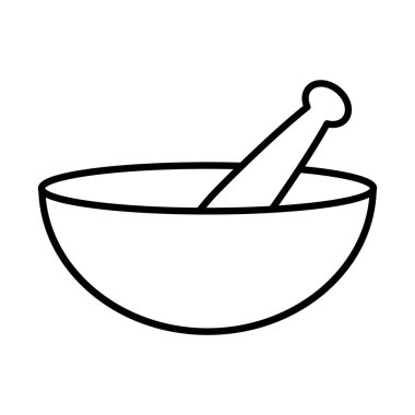 Havan simgesi resmi, satır biçimi