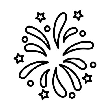 havai fişek simgesi, satır biçimi