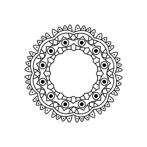 Pictogram van Arabisch mandala, lijn stijl — Stockvector