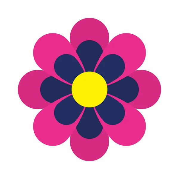 Icono decorativo de la flor diwali, estilo plano — Vector de stock