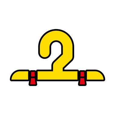 elbise askısı simgesi, satır ve doldurma biçimi