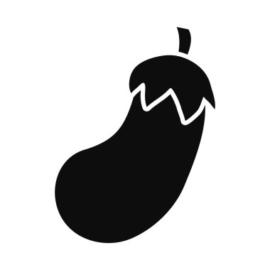 patlıcan simgesi resmi, siluet biçimi