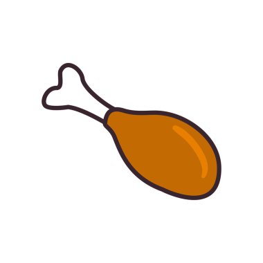 Tavuk hattı ve biçim simgesi vektör tasarımı