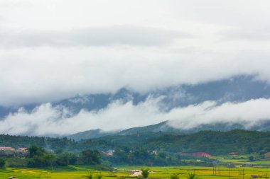 Güzel manzarasına pirinç Teras, mu cang chai, vietnam
