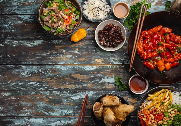 Assorted Chinese dishes — Stock Photo, Image