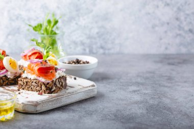 İskandinav açık yüzlü sandviç