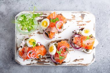 İskandinav açık yüzlü sandviç