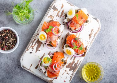 İskandinav açık yüzlü sandviç