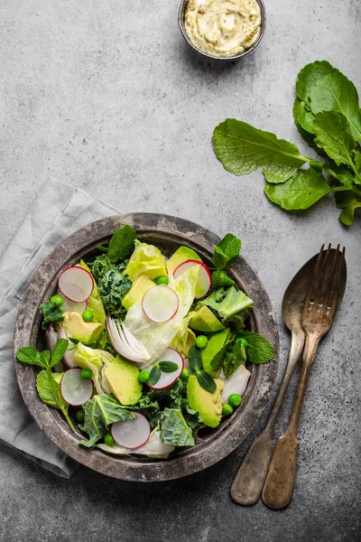 Zöld egészséges saláta — Stock Fotó