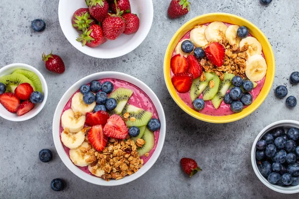 Gesunde Acai Smoothie Schüssel — Stockfoto